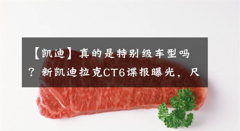 【凯迪】真的是特别级车型吗？新凯迪拉克CT6谍报曝光，尺寸延长