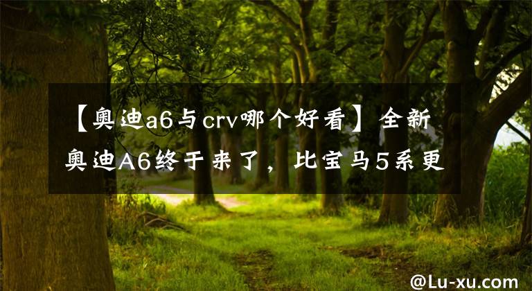 【奥迪a6与crv哪个好看】全新奥迪A6终于来了，比宝马5系更漂亮，这价比奔驰宝马更厚道