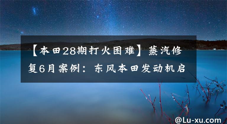 【本田28期打火困难】蒸汽修复6月案例:东风本田发动机启动故障3例。
