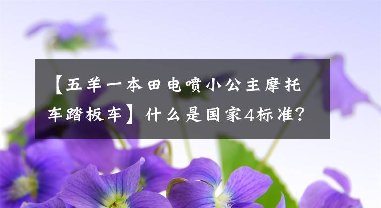 【五羊一本田电喷小公主摩托车踏板车】什么是国家4标准？欧阳本田发布的国家第四车型是什么？