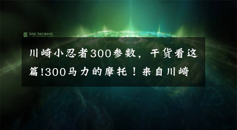 川崎小忍者300参数，干货看这篇!300马力的摩托！来自川崎的忍者