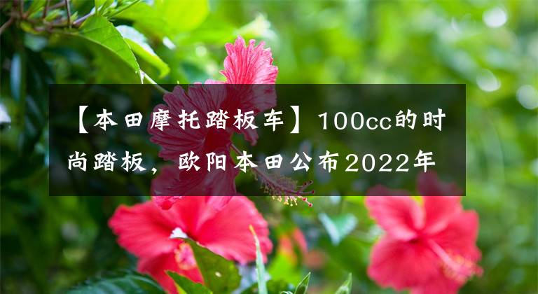【本田摩托踏板车】100cc的时尚踏板,欧阳本田公布2022年NB-X售价:7380韩元。