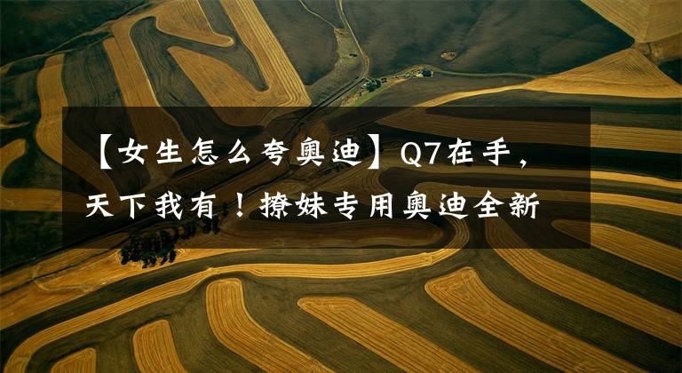 【女生怎么夸奥迪】Q7在手，天下我有！撩妹专用奥迪全新Q7 45TFSI提车记