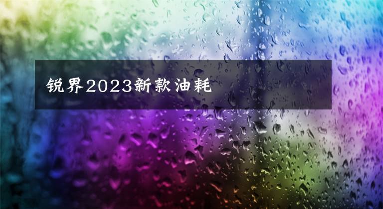锐界2023新款油耗