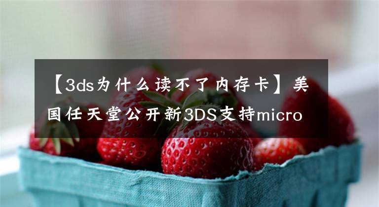 【3ds为什么读不了内存卡】美国任天堂公开新3DS支持microSD卡型号列表