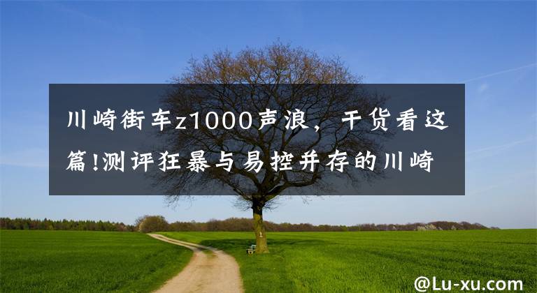 川崎街车z1000声浪,干货看这篇!测评狂暴与易控并存的川崎Z1000摩托车