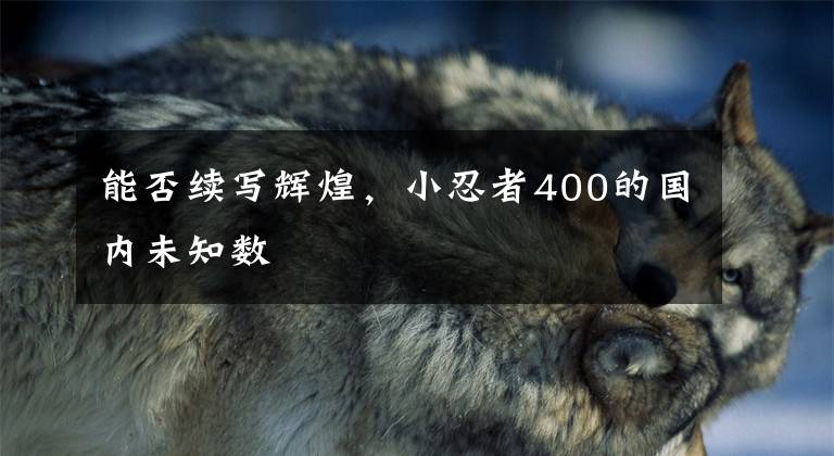 能否续写辉煌,小忍者400的国内未知数