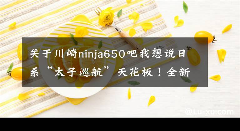 关于川崎ninja650吧我想说日系“太子巡航”天花板!全新川崎小火神上市,定价78800元!