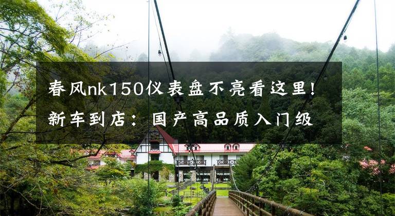 春风nk150仪表盘不亮看这里!新车到店:国产高品质入门级街车——2016款春风150 NK