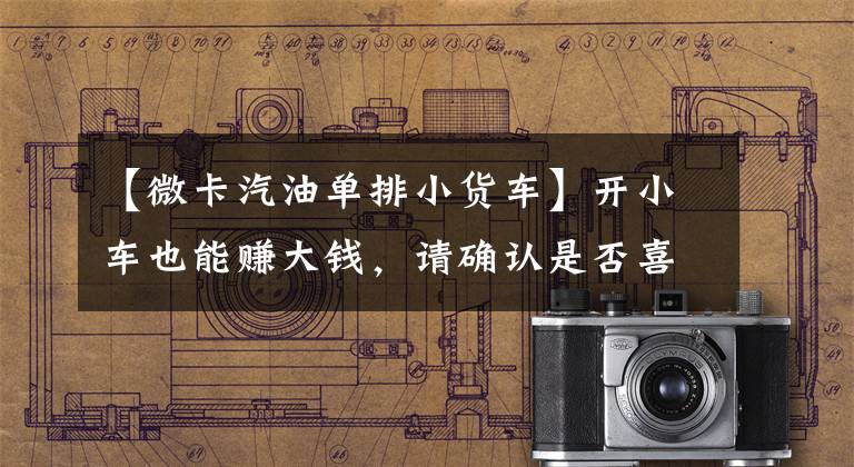 【微卡汽油单排小货车】开小车也能赚大钱,请确认是否喜欢这6个微卡。