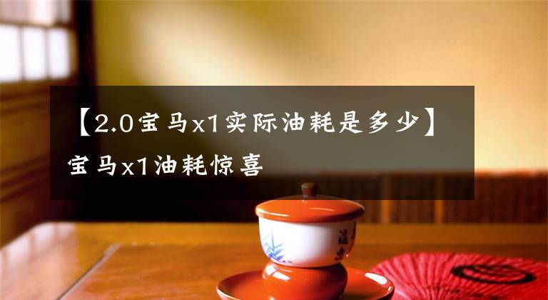 【2.0宝马x1实际油耗是多少】宝马x1油耗惊喜