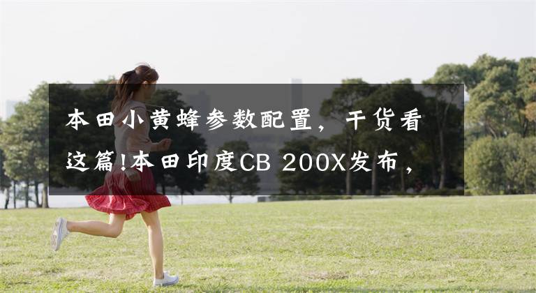 本田小黄蜂参数配置,干货看这篇!本田印度CB 200X发布,灵感基于Hornet 2.0,配置类似高配版CB 190X