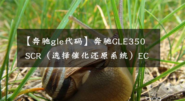 【奔驰gle代码】奔驰GLE350 SCR(选择催化还原系统)ECU编程