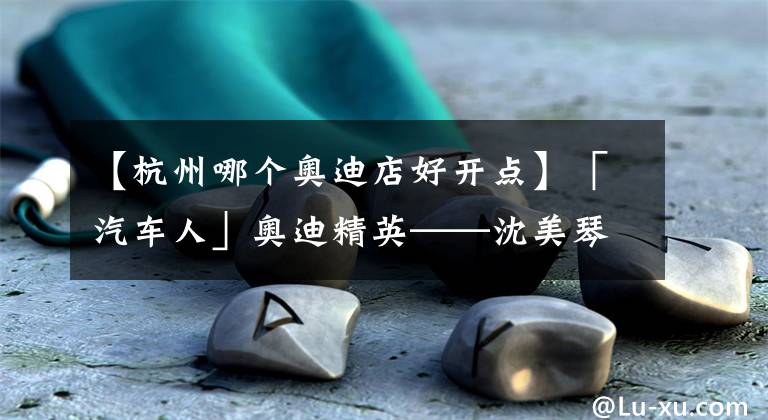 【杭州哪个奥迪店好开点】「汽车人」奥迪精英——沈美琴：誓做奥迪第一运营商