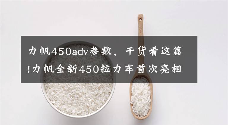 力帆450adv参数,干货看这篇!力帆全新450拉力车首次亮相,没有“鸟嘴”