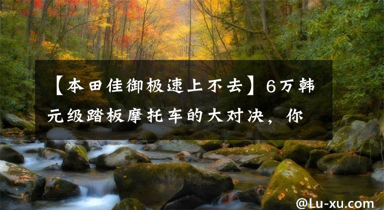 【本田佳御极速上不去】6万韩元级踏板摩托车的大对决,你更喜欢哪个?(约翰肯尼迪,北方专家)。