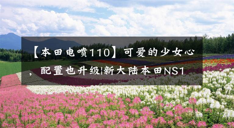 【本田电喷110】可爱的少女心，配置也升级|新大陆本田NS110Q评价