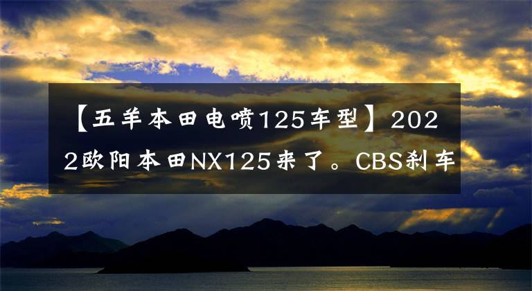 【五羊本田电喷125车型】2022欧阳本田NX125来了。CBS刹车联动,液晶显示器售价仅为9690。