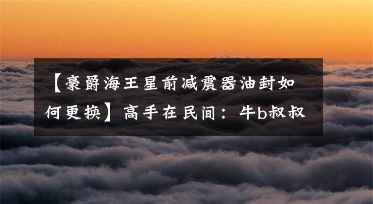 【豪爵海王星前减震器油封如何更换】高手在民间:牛b叔叔自己换前叉油封