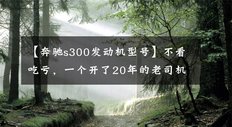 【奔驰s300发动机型号】不看吃亏,一个开了20年的老司机,告诉你各类发动机的不同
