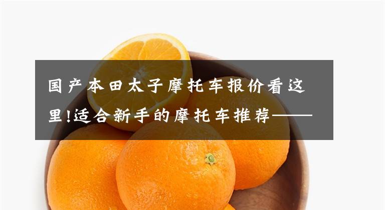 国产本田太子摩托车报价看这里!适合新手的摩托车推荐——太子篇，价格从万元内到七八万不等