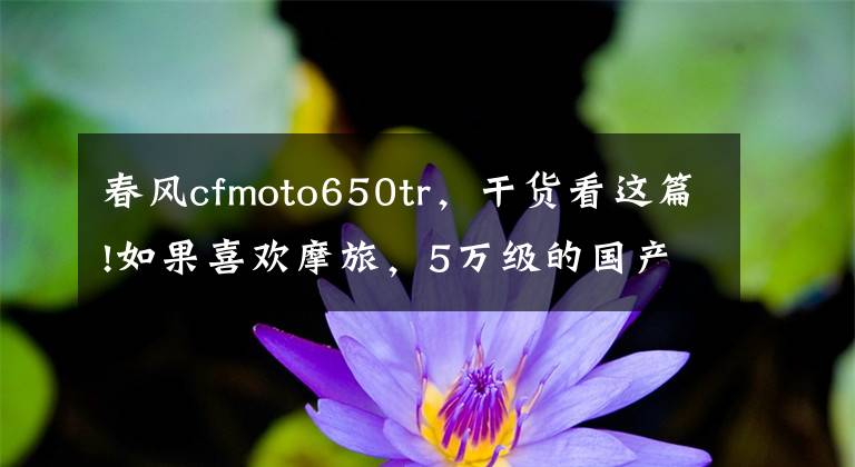 春风cfmoto650tr,干货看这篇!如果喜欢摩旅,5万级的国产旅行车值得关注