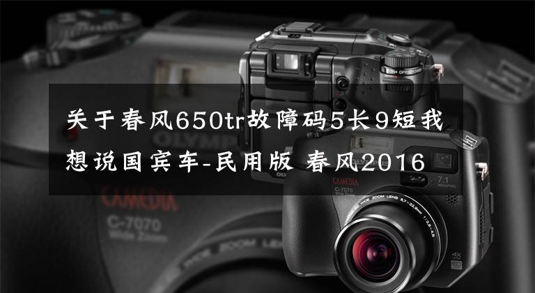 关于春风650tr故障码5长9短我想说国宾车-民用版 春风2016款650TR-G试驾