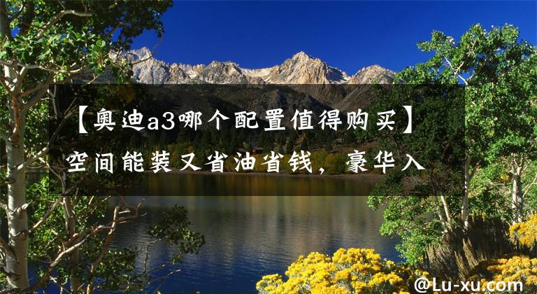 【奥迪a3哪个配置值得购买】空间能装又省油省钱，豪华入门家轿，配置不低价格也便宜，奥迪A3