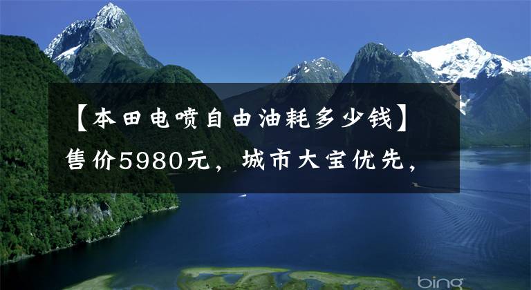 【本田电喷自由油耗多少钱】售价5980元,城市大宝优先,配电喷雾发动机,100公里油耗不到2L!