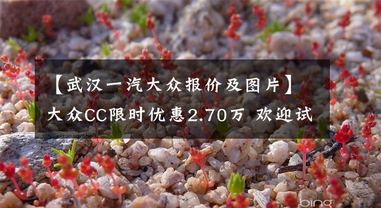 【武汉一汽大众报价及图片】大众CC限时优惠2.70万 欢迎试乘试驾