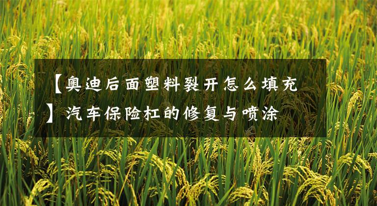 【奥迪后面塑料裂开怎么填充】汽车保险杠的修复与喷涂