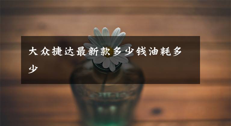 大众捷达最新款多少钱油耗多少