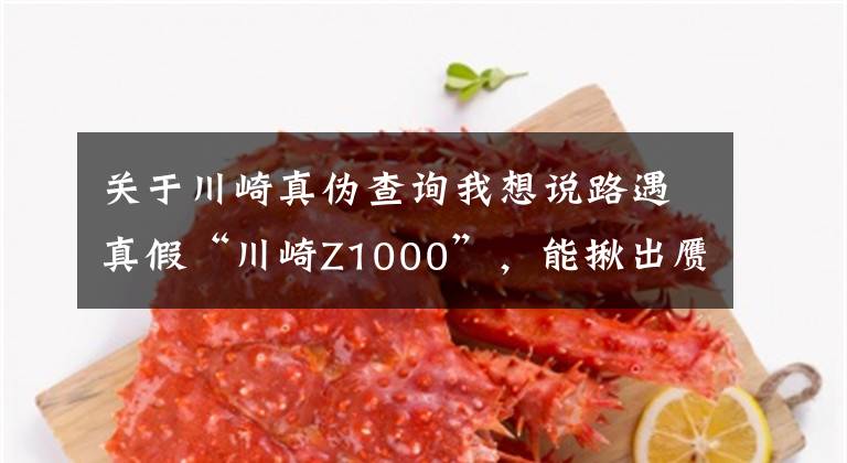 关于川崎真伪查询我想说路遇真假“川崎Z1000”,能揪出赝品的,都是老机友