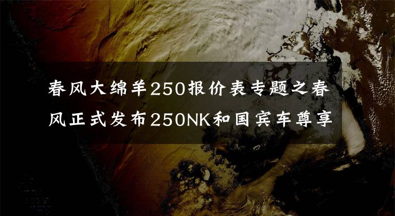 春风大绵羊250报价表专题之春风正式发布250NK和国宾车尊享版，售价15800起和59800