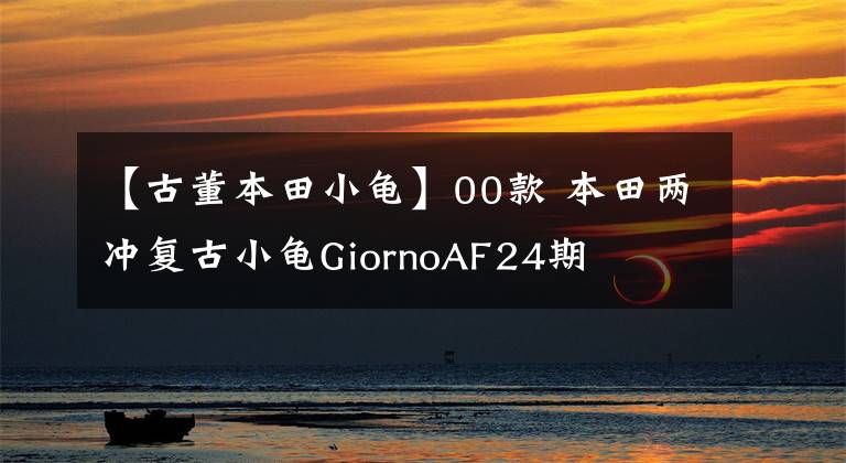 【古董本田小龟】00款 本田两冲复古小龟GiornoAF24期