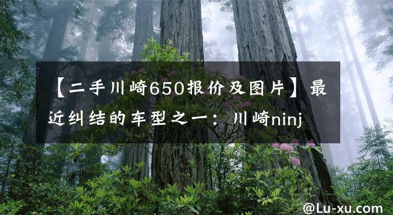 【二手川崎650报价及图片】最近纠结的车型之一:川崎ninja650