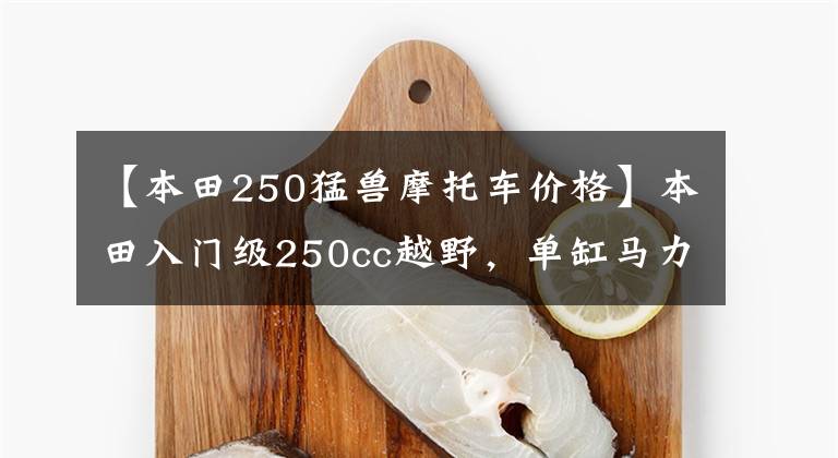 【本田250猛兽摩托车价格】本田入门级250cc越野，单缸马力24匹，包括独立ABS系统，销售5万多个。