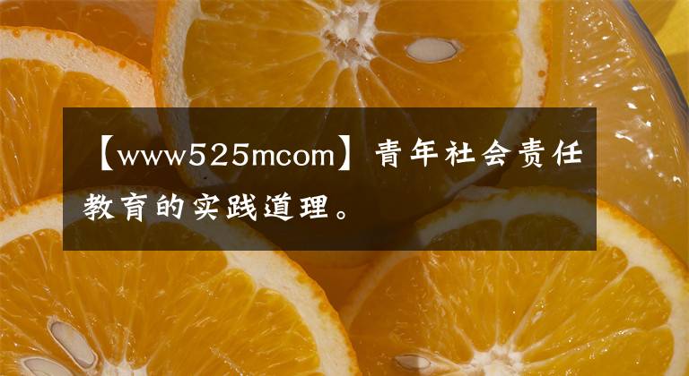 【www525mcom】青年社会责任教育的实践道理。