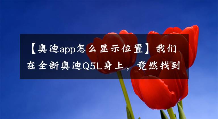 【奥迪app怎么显示位置】我们在全新奥迪Q5L身上，竟然找到了这么多亮点！