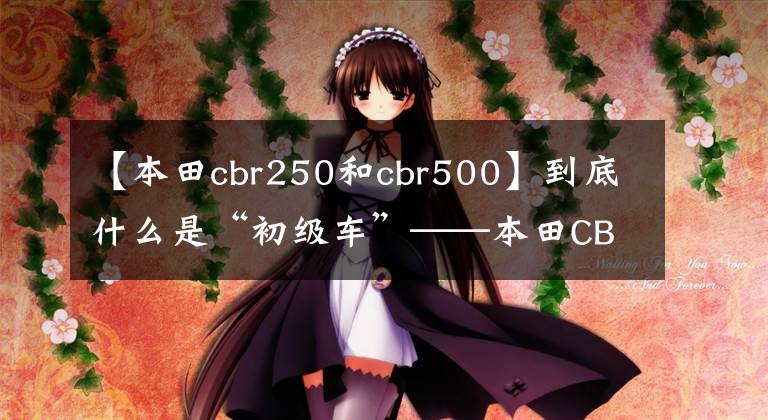 【本田cbr250和cbr500】到底什么是“初级车”——本田CBR500R比较CBR250RR?
