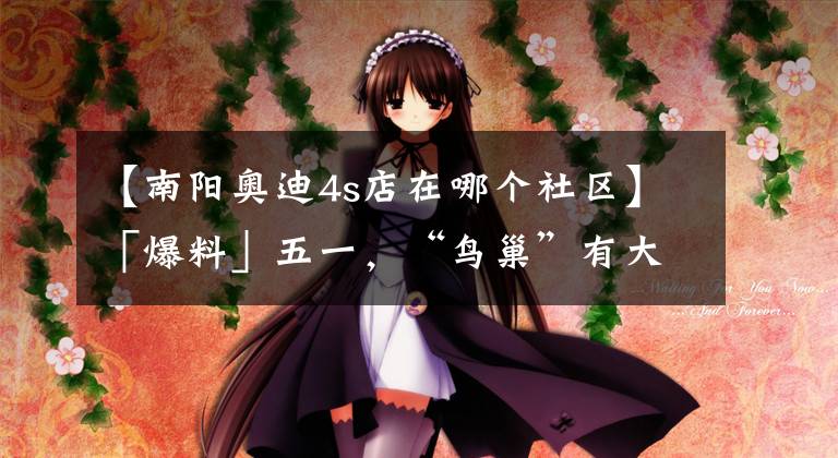 【南阳奥迪4s店在哪个社区】「爆料」五一，“鸟巢”有大事发生！