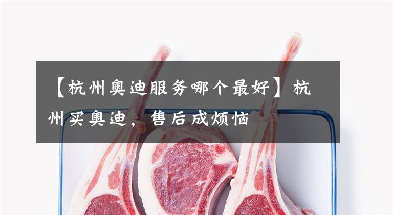 【杭州奥迪服务哪个最好】杭州买奥迪,售后成烦恼