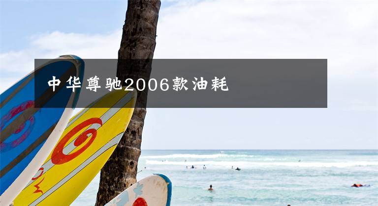 中华尊驰2006款油耗
