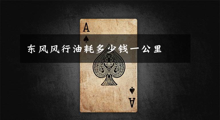 东风风行油耗多少钱一公里