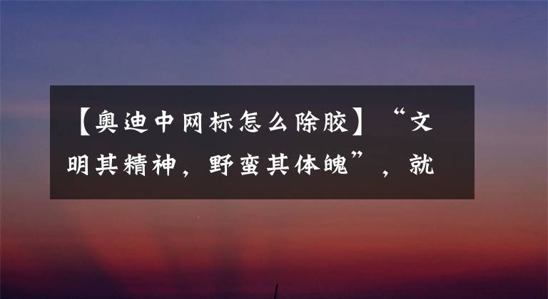 【奥迪中网标怎么除胶】“文明其精神,野蛮其体魄”,就是在说你:奥迪Q8