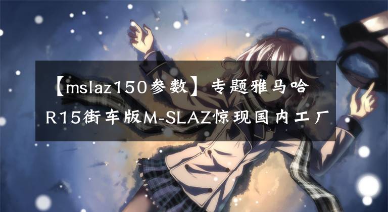 【mslaz150参数】专题雅马哈R15街车版M-SLAZ惊现国内工厂