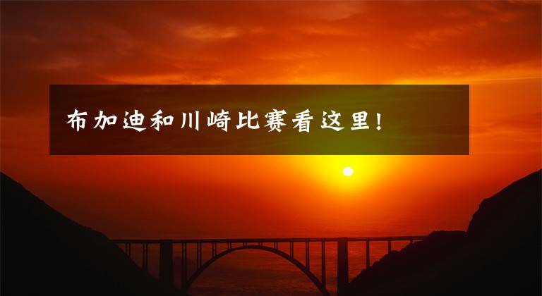 布加迪和川崎比赛看这里!