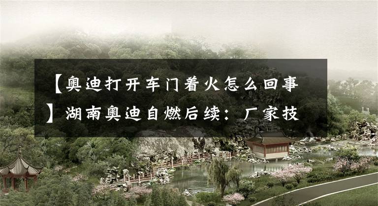 【奥迪打开车门着火怎么回事】湖南奥迪自燃后续:厂家技术鉴定3月7日到