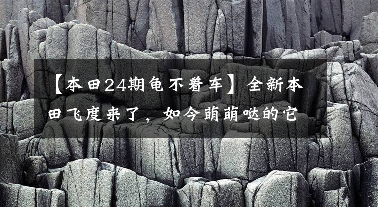 【本田24期龟不着车】全新本田飞度来了,如今萌萌哒的它,你还会买么?