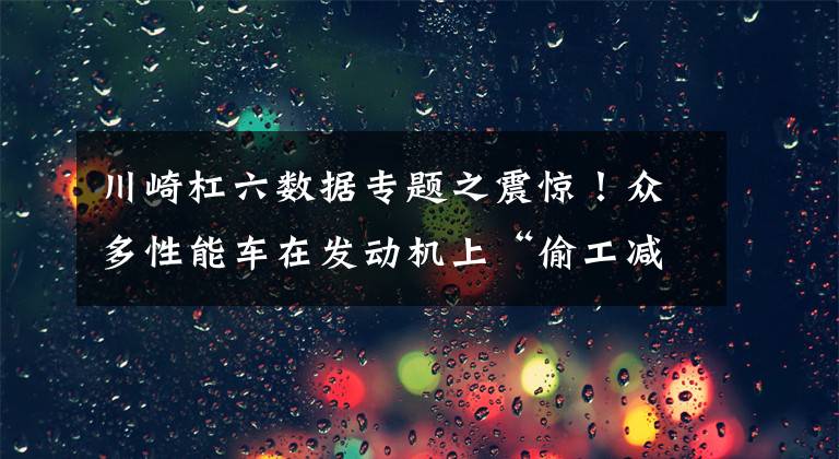 川崎杠六数据专题之震惊！众多性能车在发动机上“偷工减料”